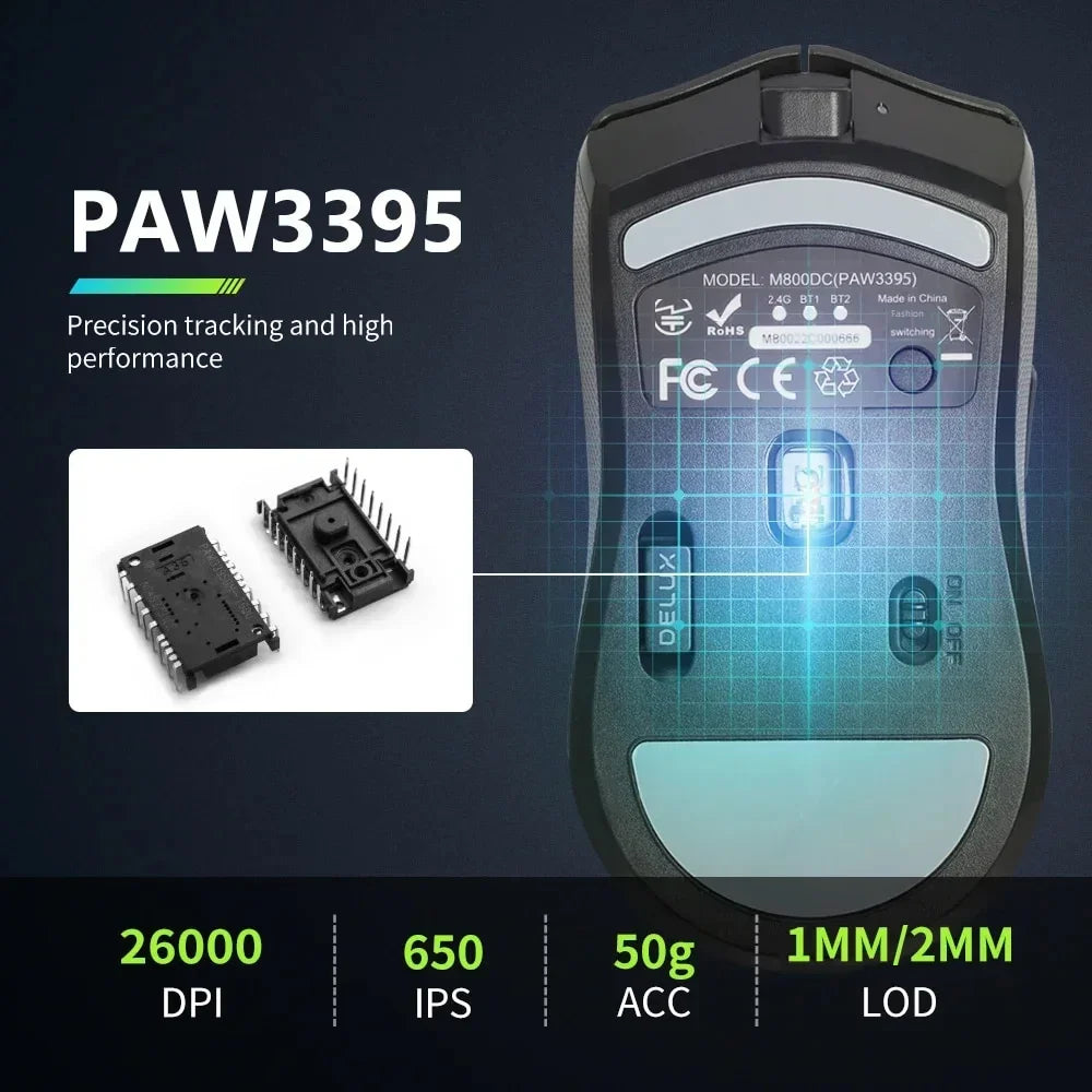 Delux Wireless Gaming Mouse