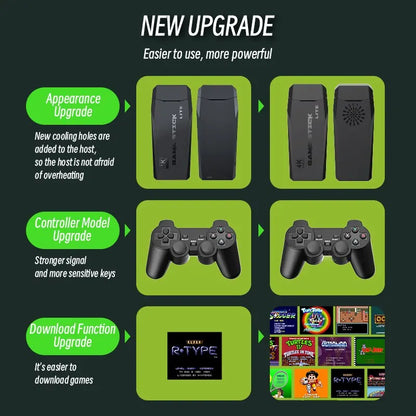 DATA FROG Retro Video Game  2.4G Wireless Console Game Stick