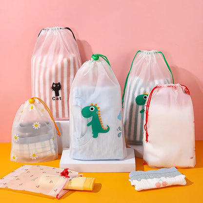 Transparent Drawstring Storage Bag